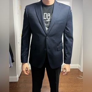 Navy Alfani Suit Jacket Slim Fit. Size: 42R. **ONLY JACKET